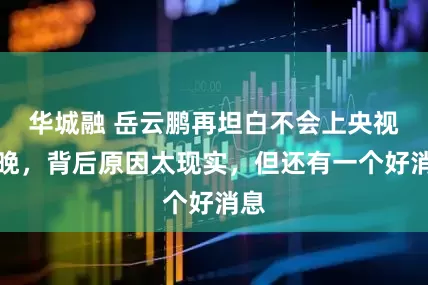 华城融 岳云鹏再坦白不会上央视春晚，背后原因太现实，但还有一个好消息